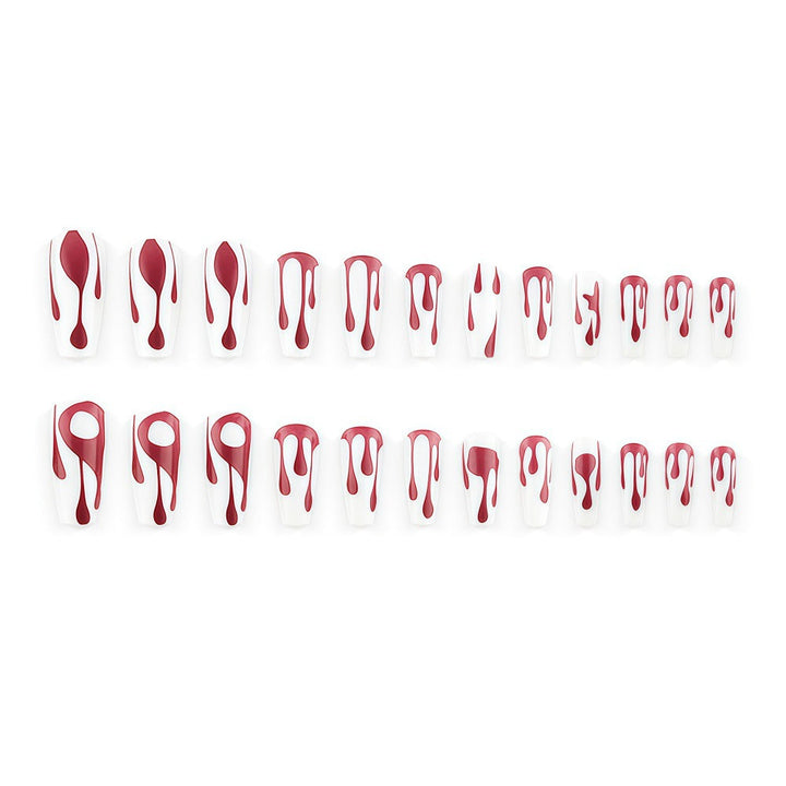 Creative artificial nails with droplet pattern Kalsten