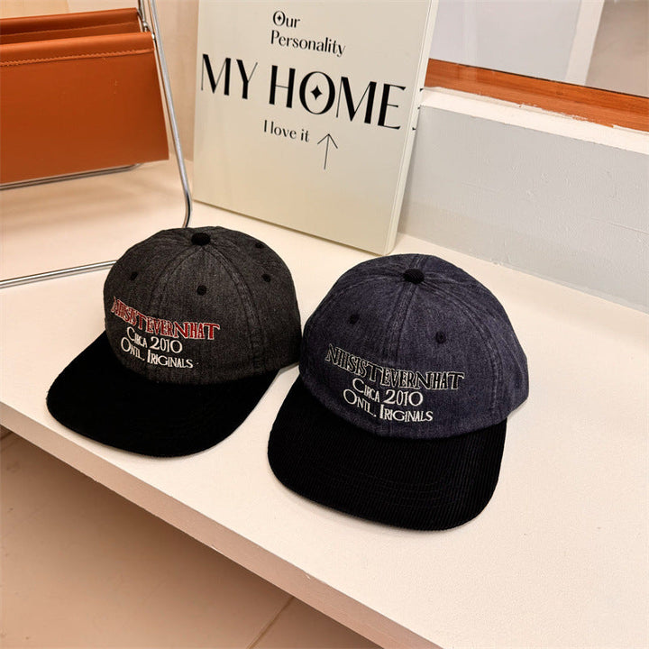 Men's Vintage-Inspired Embroidered Baseball Cap Kalsten
