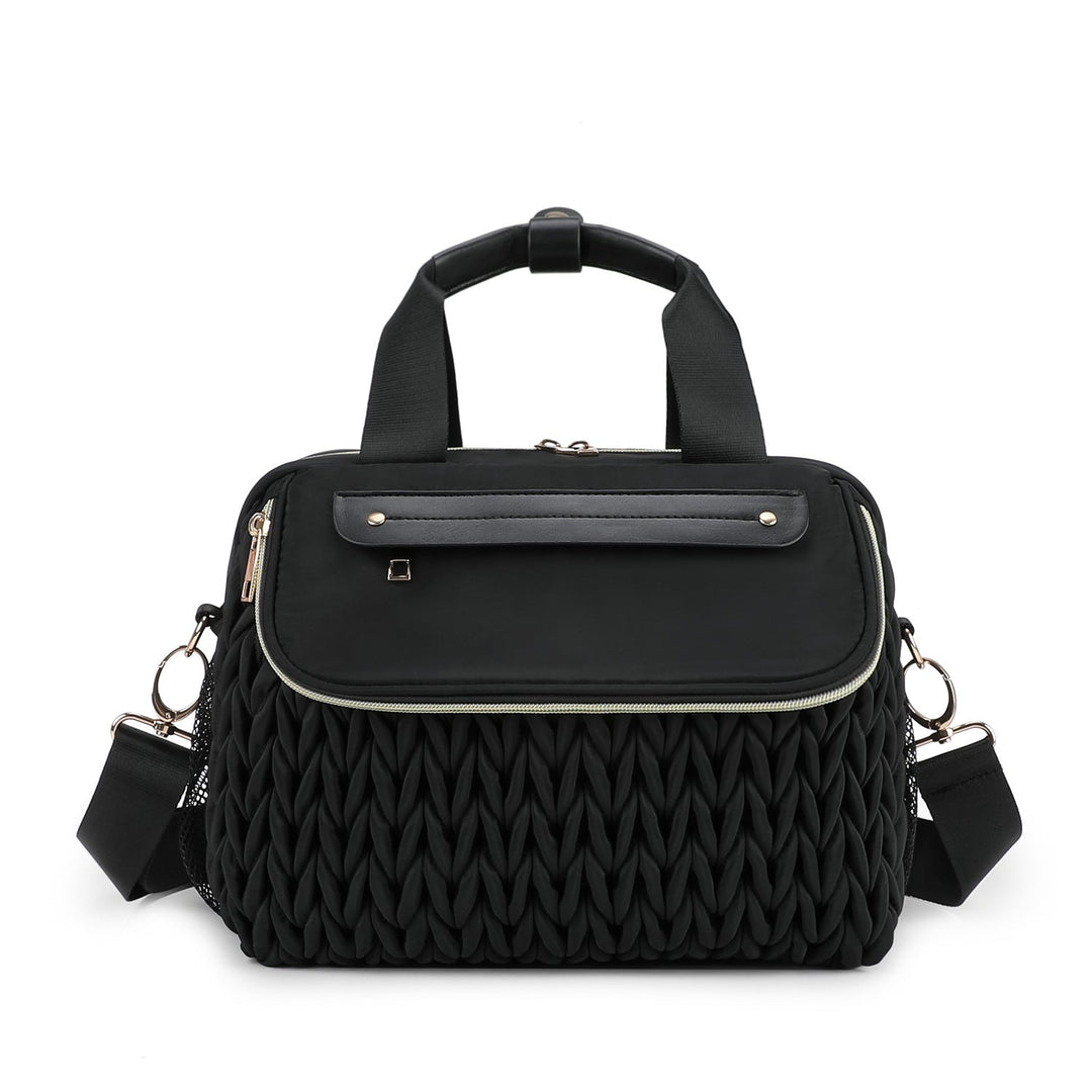 Fashionable diaper bag with elegant woven look Kalsten