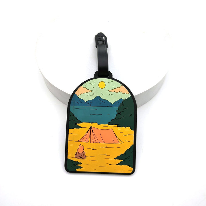 illustrated scenic silicone luggage tag Kalsten