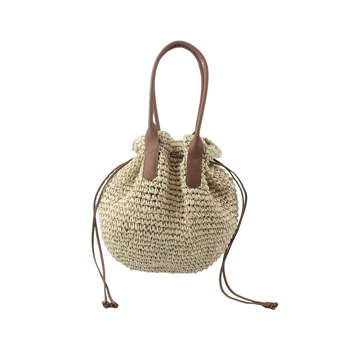 Trendy Backpack Bag Made of Woven Natural Material Kalsten