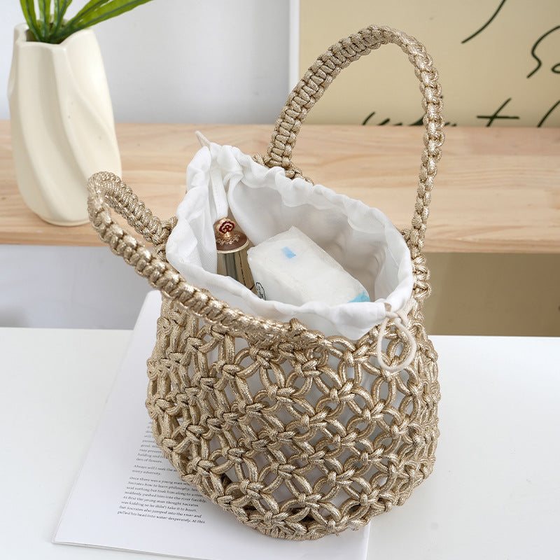 Handcrafted Shopper Bag Made of Fine Macramé Kalsten