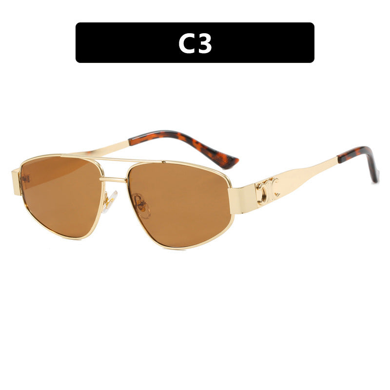 Ladies sporty sunglasses with polarized lenses and elegant metal frame Kalsten