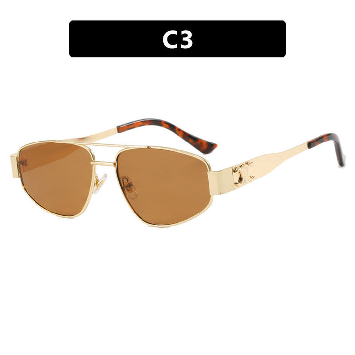 Ladies sporty sunglasses with polarized lenses and elegant metal frame Kalsten