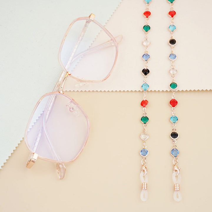Gemstone-Accented Eyewear Chain Kalsten