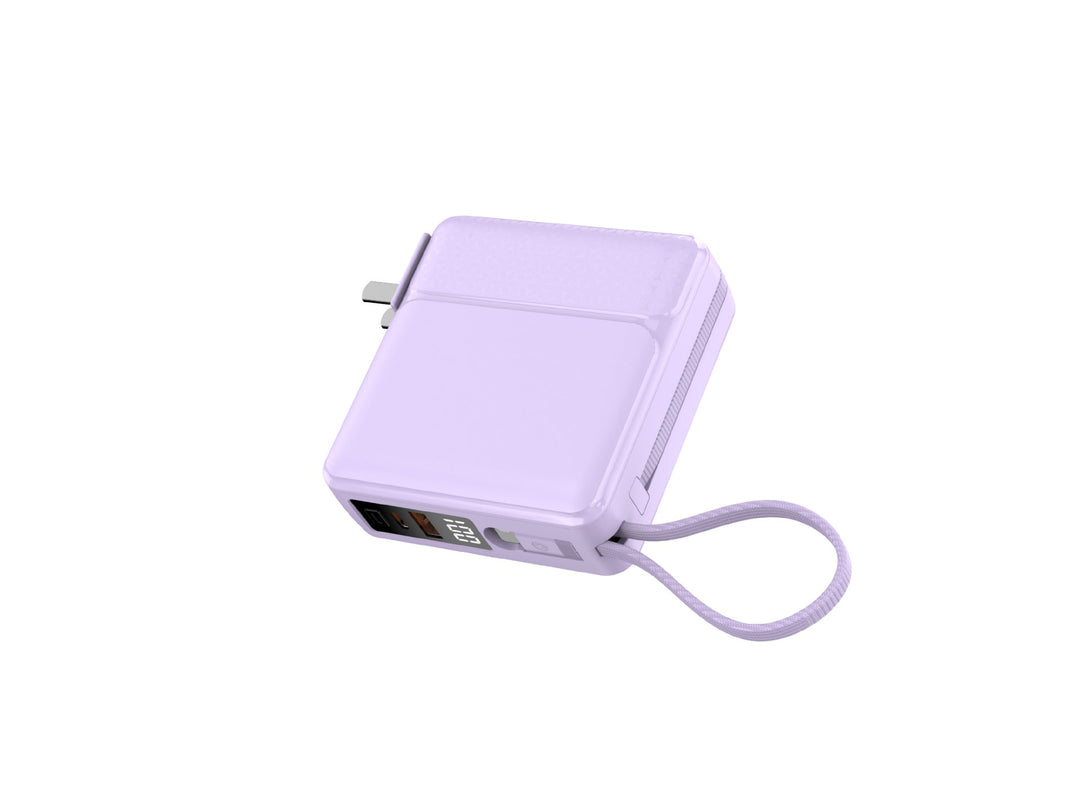 Compact quick-charge power bank with LCD display and integrated safety technology Kalsten