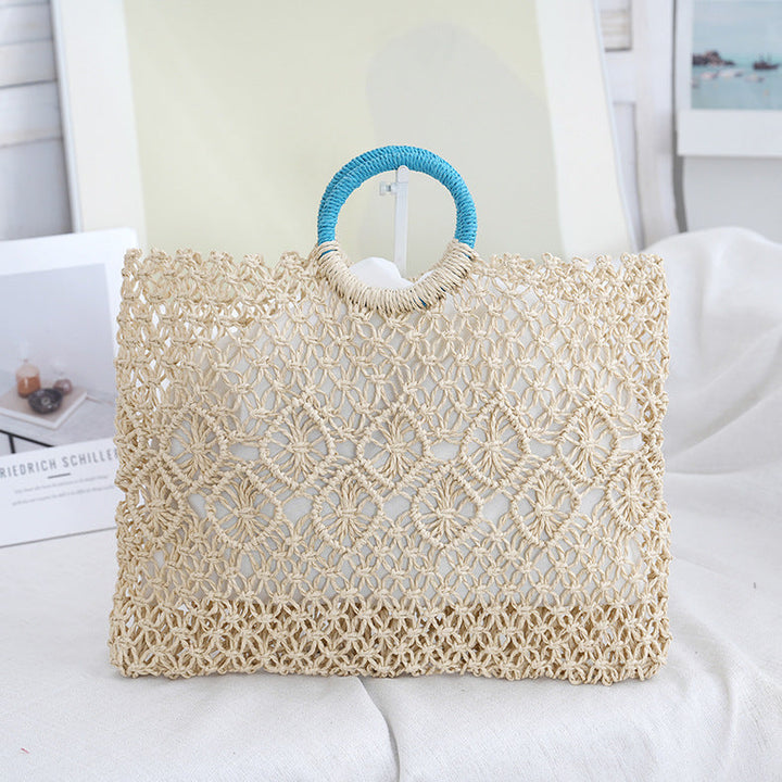 Macramé Tote Bag with Artistic Designs Kalsten