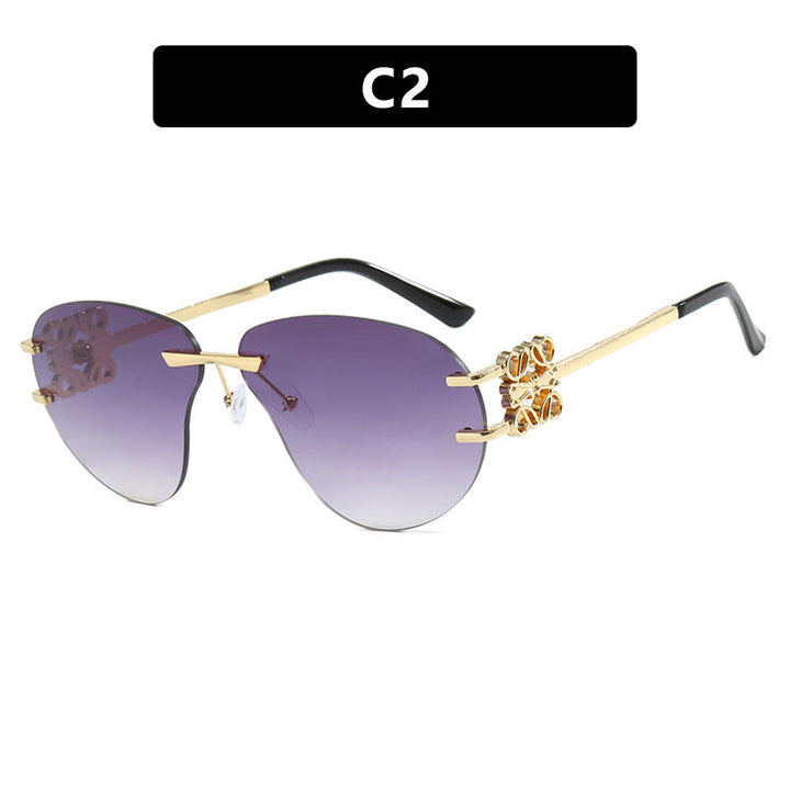 Women's fashionable sunglasses in elegant aviator style with gemstone details Kalsten