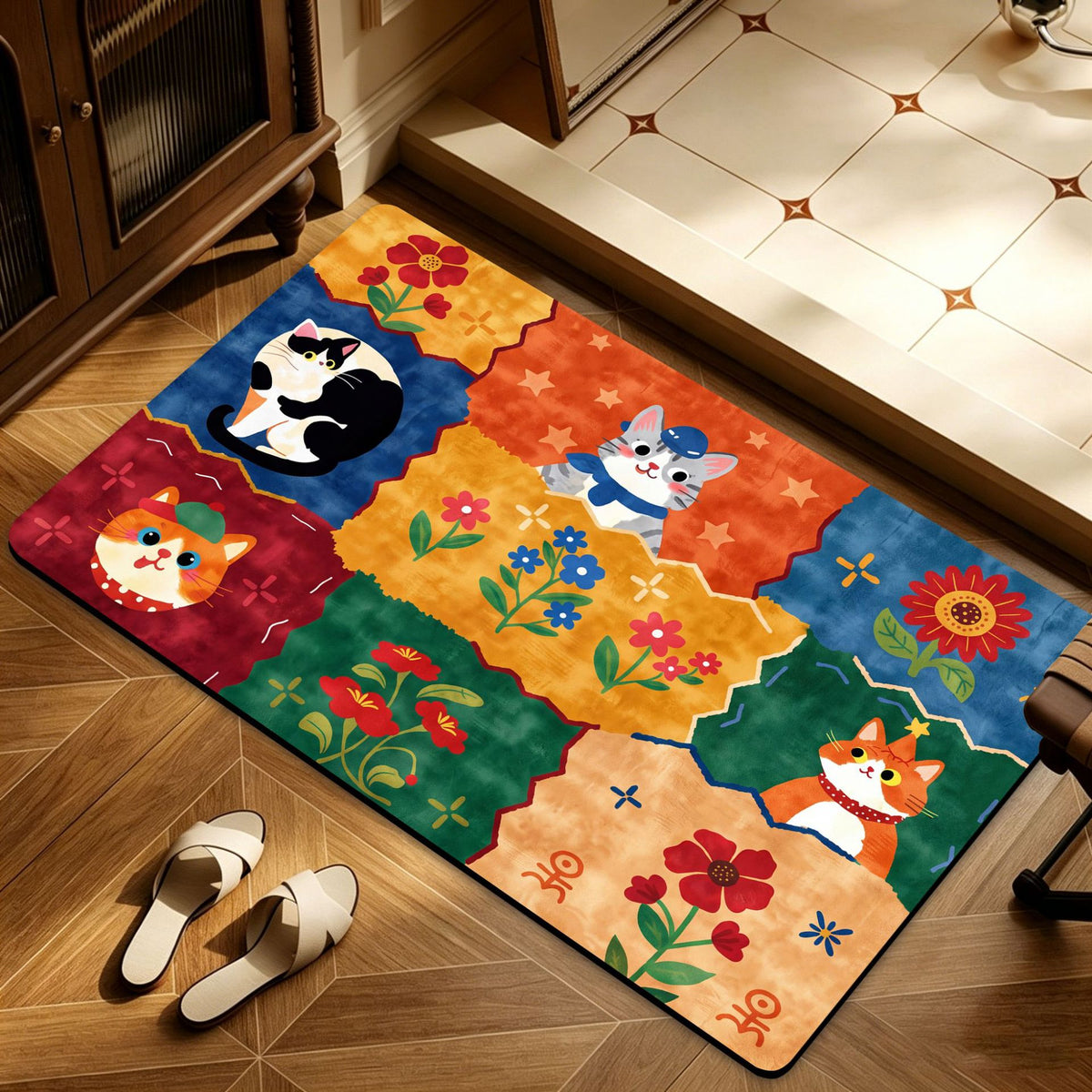 Heart Pattern Decorative Area Rug Acalora
