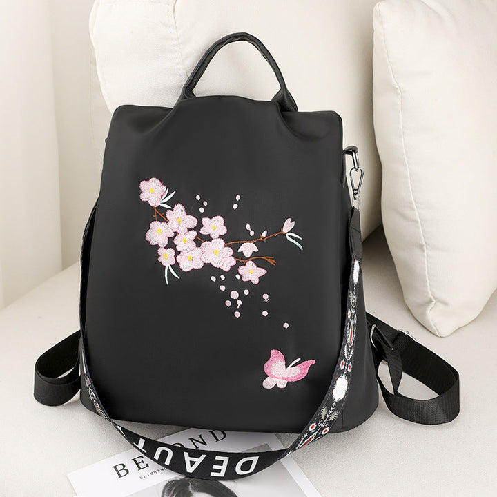 Embroidered Floral Backpack Kalsten