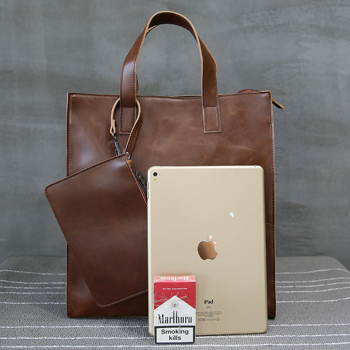 Stylish and Spacious Leather Bag Kalsten