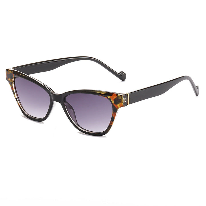 Women Cat-Eye Sunglasses with Modern Leopard Print Kalsten