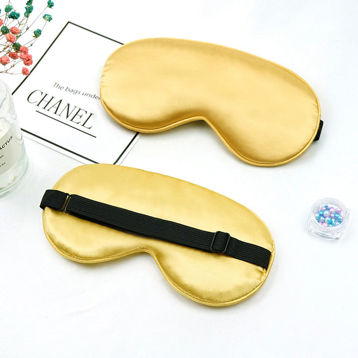 Unisex nan luxurious silk sleep mask with contoured eye cavity and adjustable elastic band Kalsten