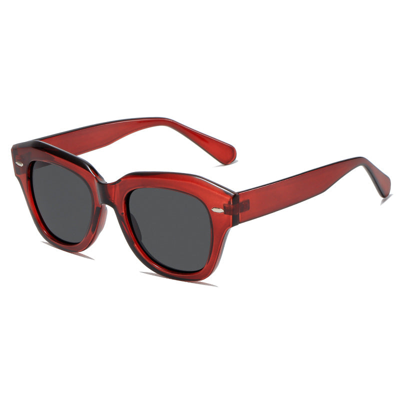 Women stylish sunglasses in modern design with transparent frame Kalsten