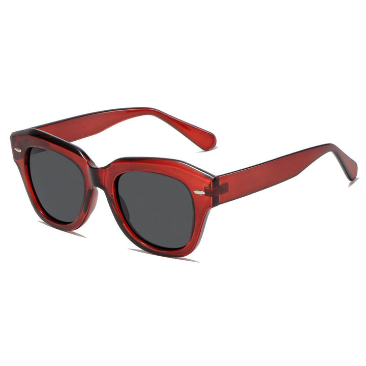 Women stylish sunglasses in modern design with transparent frame Kalsten