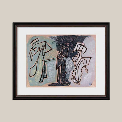 Artistically framed wall decoration