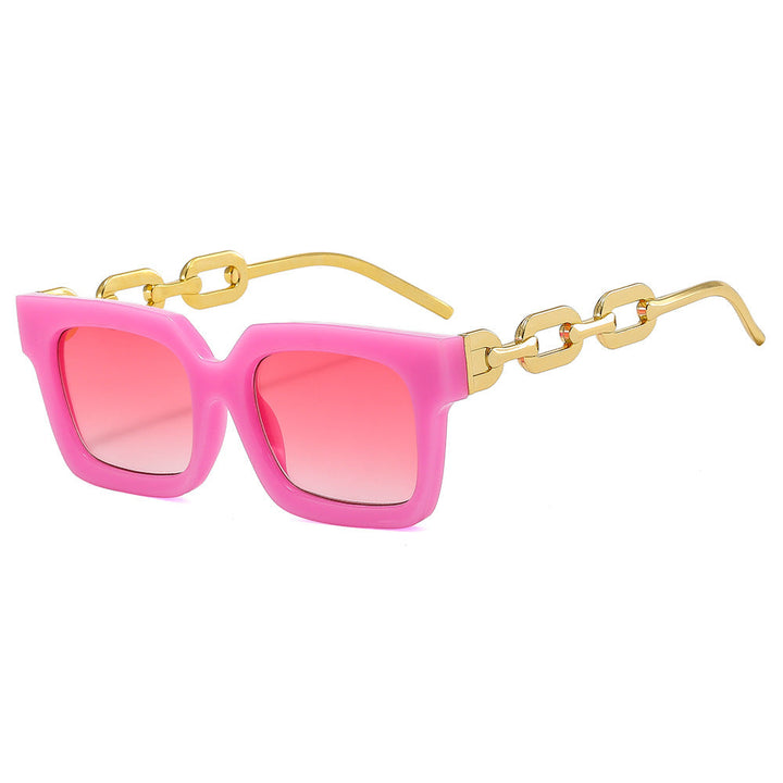 Women’s fashionable square sunglasses with luxurious chain details Kalsten