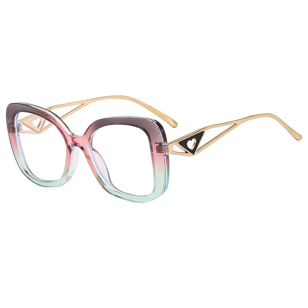 Ladies fashionable oversized sunglasses with luxurious heart detail Kalsten