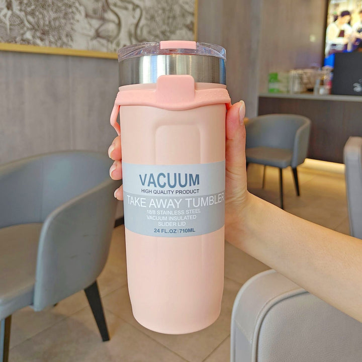 Women double-walled thermos mug with non-slip silicone base Kalsten