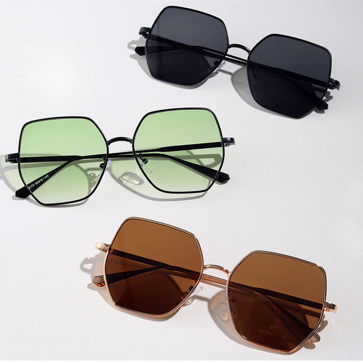 Women fashionable hexagonal sunglasses with UV protection Kalsten