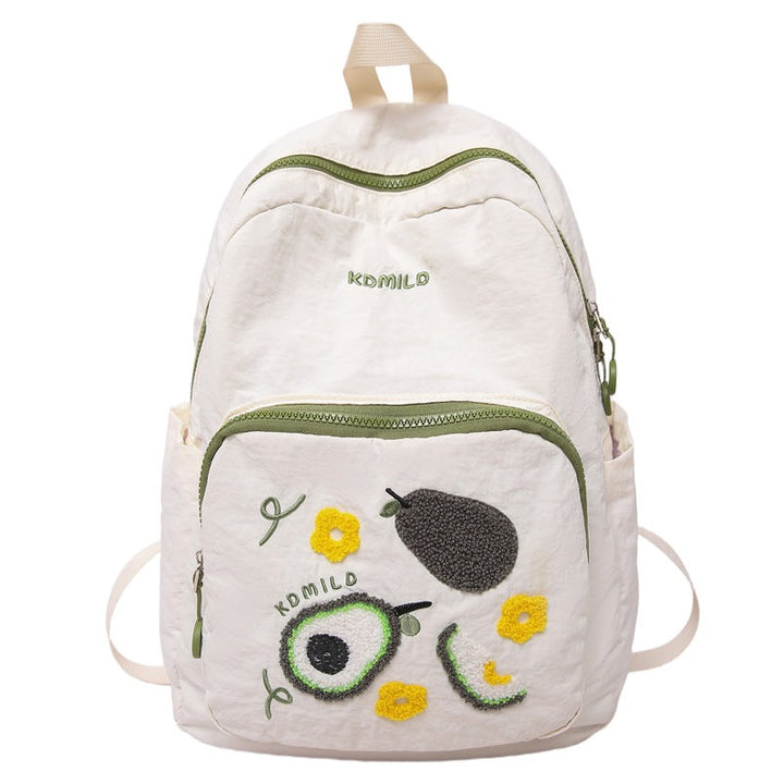 Casual Embroidered School Backpack Kalsten