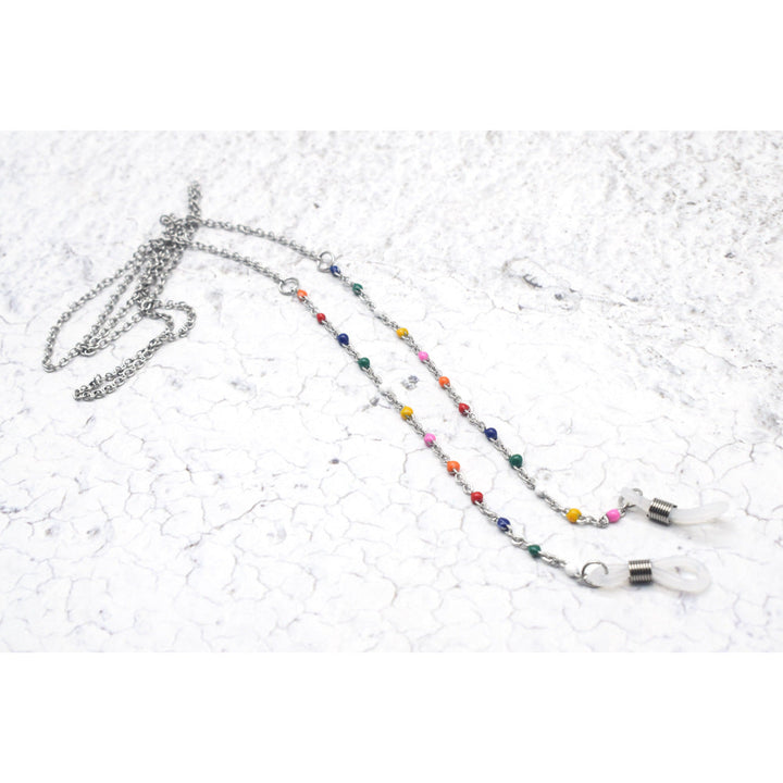 Vibrant Multi-Colored Beaded Eyewear Chain Kalsten