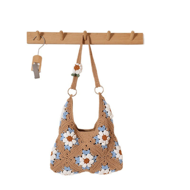 Handcrafted crochet handbag in floral design Kalsten