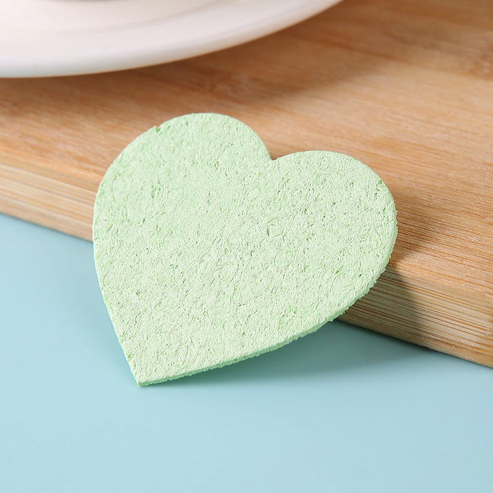 Heart-Shaped Exfoliating Sponge