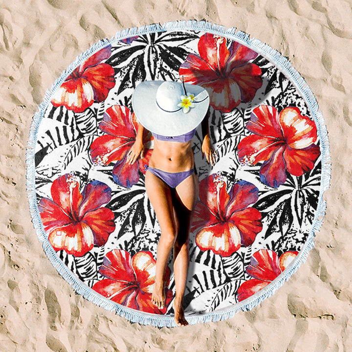 Rundstrand towel with unique sunset design Kalsten