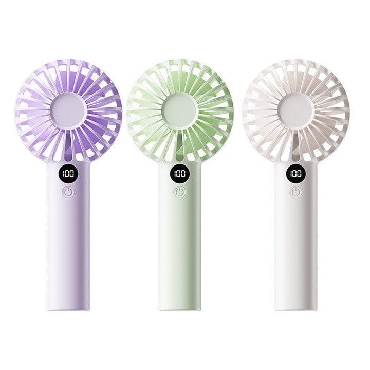 Ladies portable high-speed handheld fan with digital control Kalsten