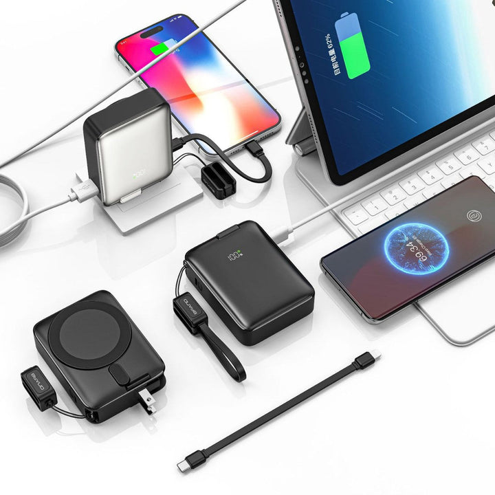 Multifunctional chargers with integrated cable management Kalsten