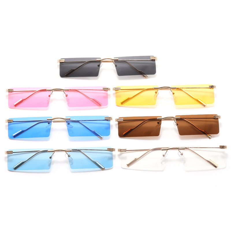 Women's Fashion Rectangular Sunglasses with Elegant Metal Frame Kalsten