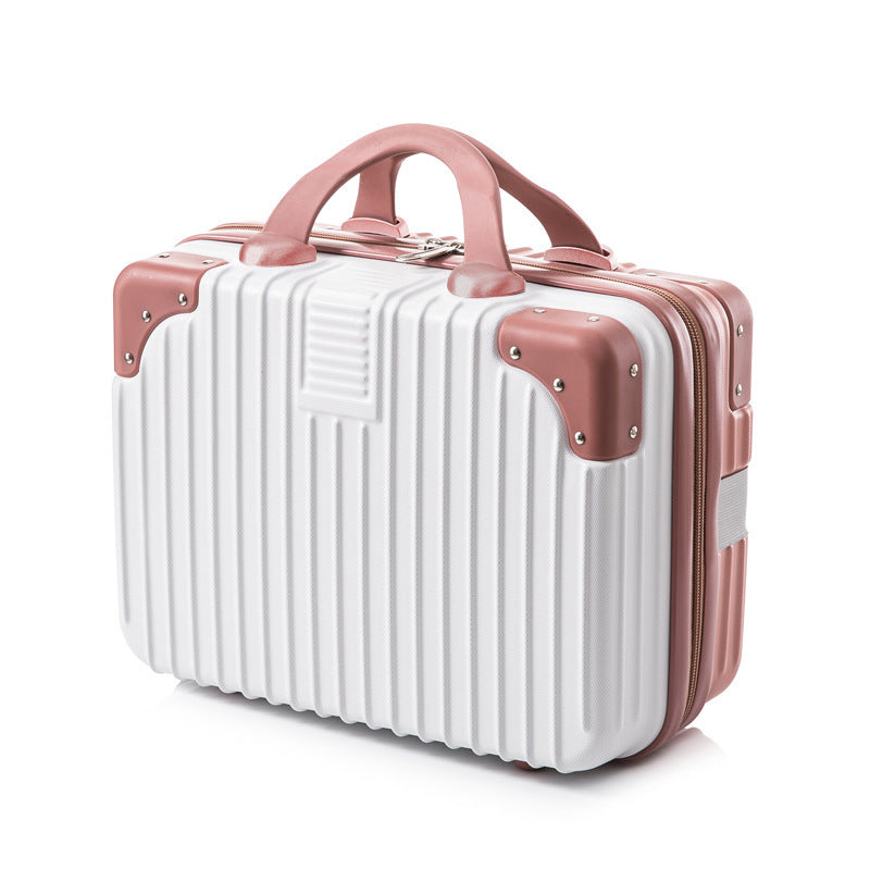 hard-shell cosmetic travel case with double top handles and reinforced corner protectors Kalsten