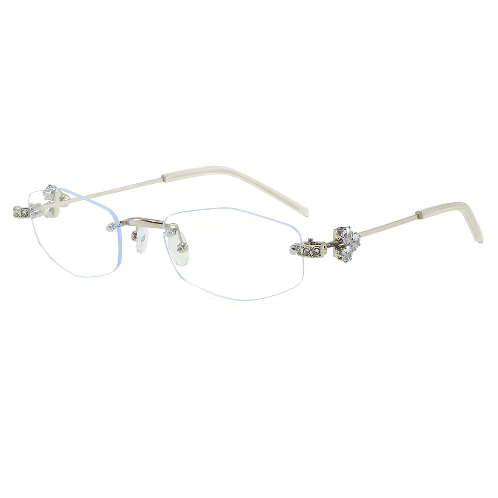 Fashionable Sunglasses in Elegant Rectangular Design with Floral Details Kalsten