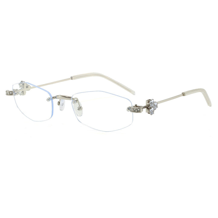 Fashionable Sunglasses in Elegant Rectangular Design with Floral Details Kalsten