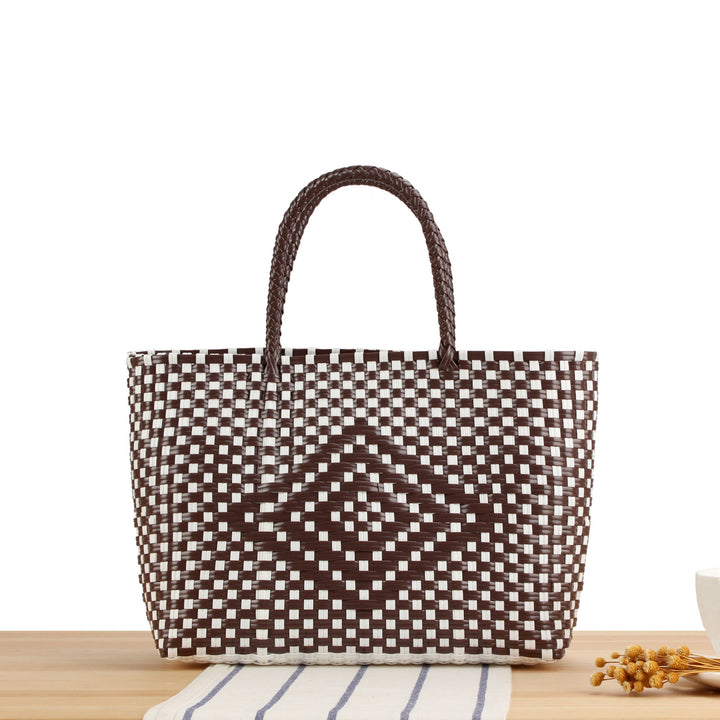 Braided Tote Bag Made of Robust Material with Structured Design Kalsten