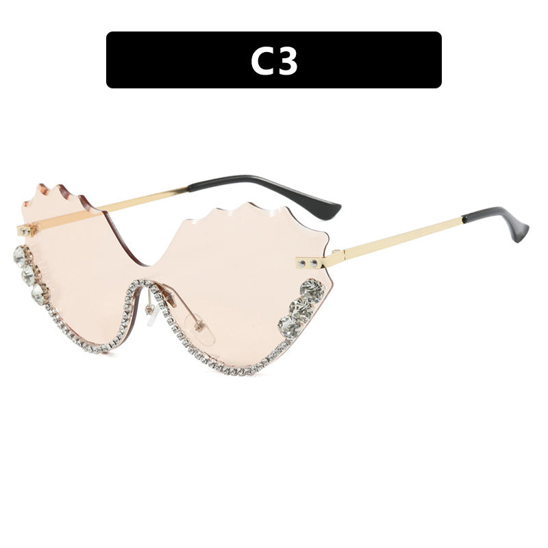 Women's extravagant sunglasses with sparkling accent and unique design Kalsten