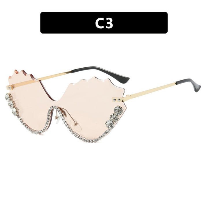 Women's extravagant sunglasses with sparkling accent and unique design Kalsten