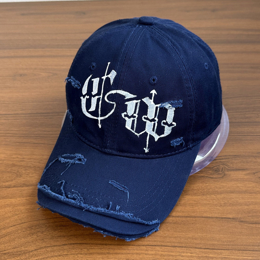 Men's Distressed Graphic Embroidered Cap Kalsten