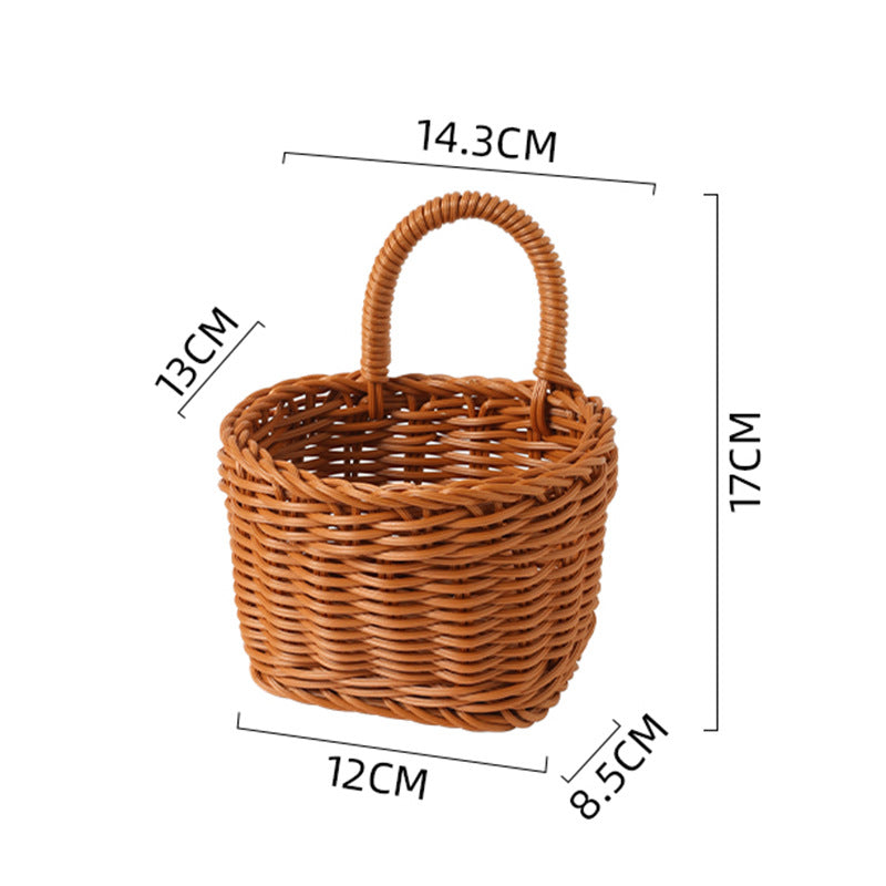Women's Handwoven Basket with Practical Carry Handle Kalsten
