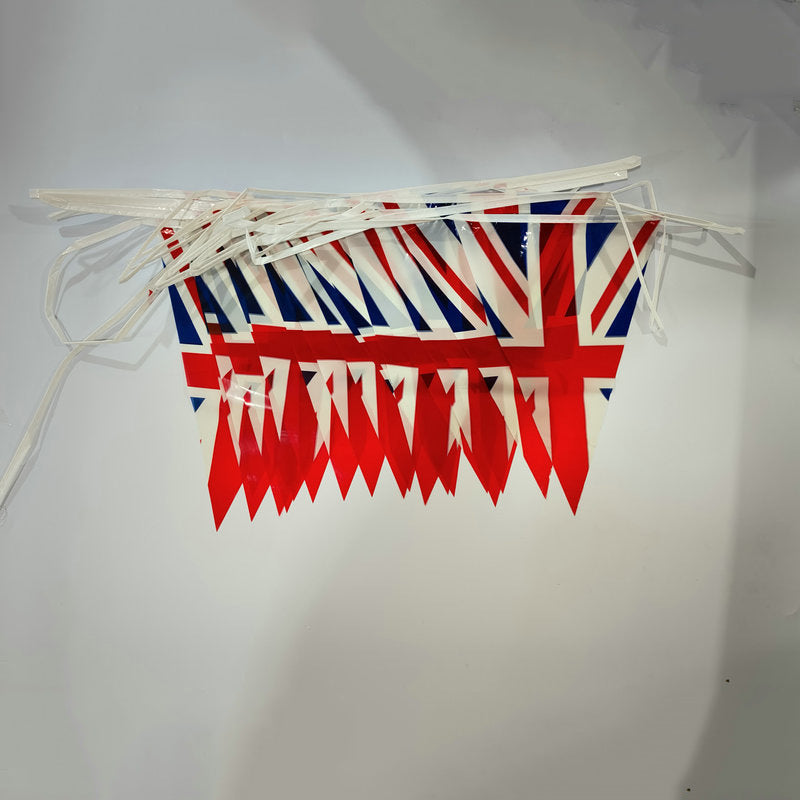 Independence Day outdoor patriotic triangle pennant bunting garland with reinforced tie tape Kalsten