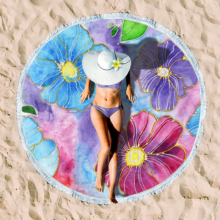 Rundstrand towel with unique sunset design Kalsten