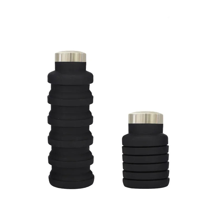 Women flexible silicone drinking bottle with integrated folding function Kalsten