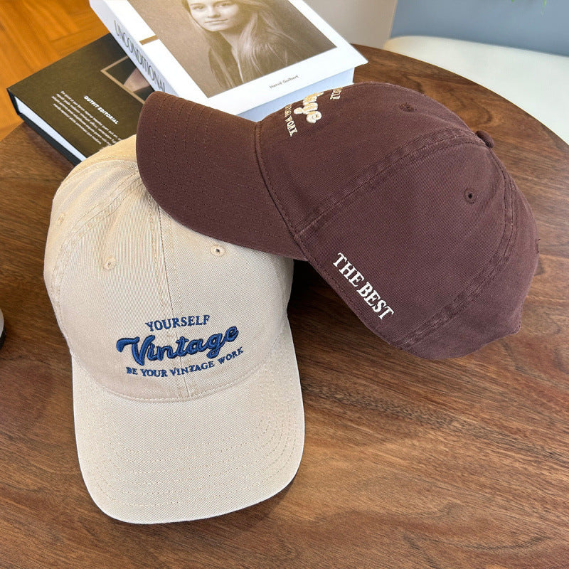 Women's Vintage-Inspired Embroidered Baseball Cap Kalsten