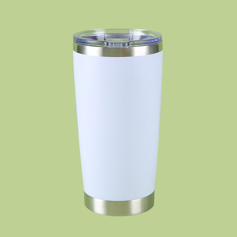 Stainless Steel Tall Slim Thermal Travel Tumbler With Spill-Resistant Clear Slider Lid