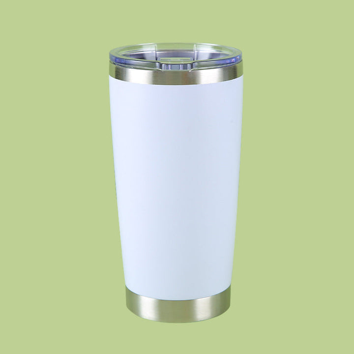 Stainless Steel Tall Slim Thermal Travel Tumbler With Spill-Resistant Clear Slider Lid