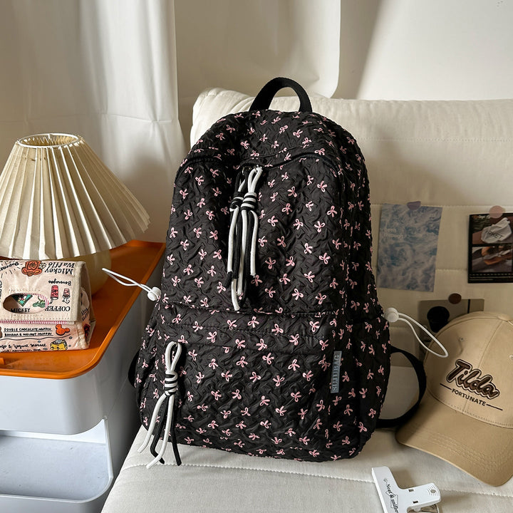 Textured Plush Multi-Compartt Backpack Kalsten