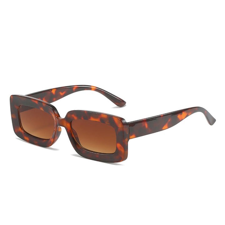 Women's Fashion Turtle Sunglasses with Rectangular Frame and Gradient Lenses Kalsten