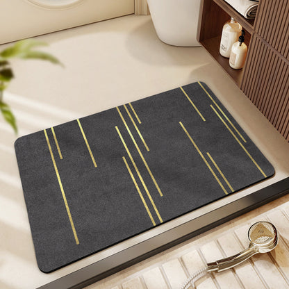 Abstract Geometric Design Bath Mat Acalora