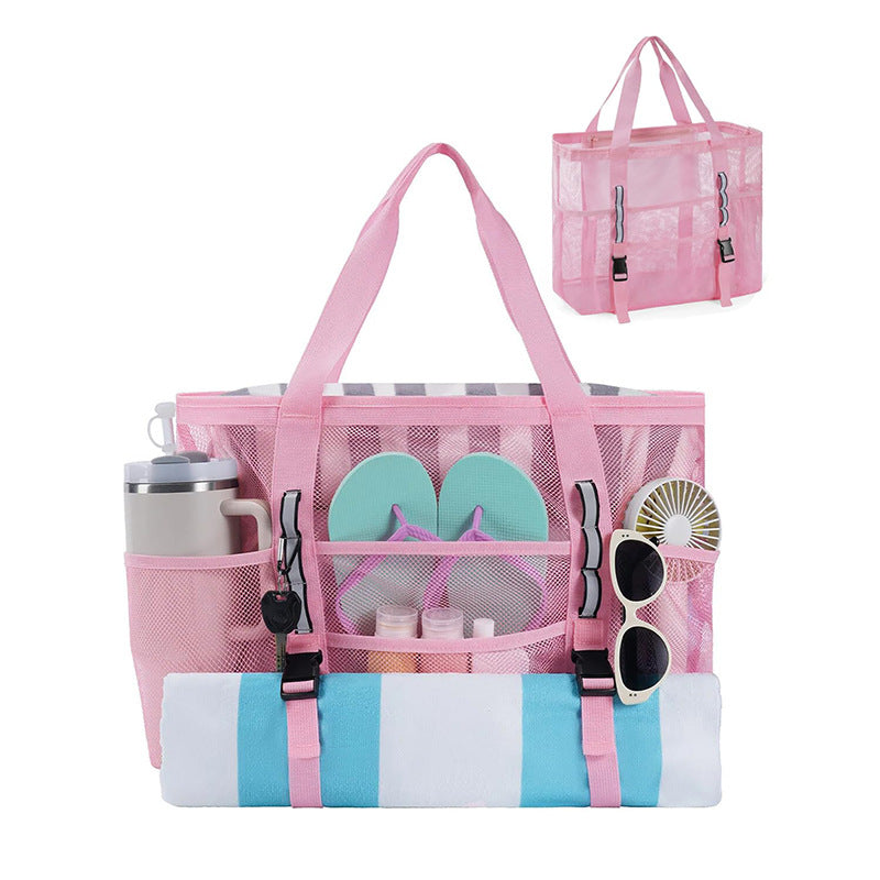 Multifunctional beach bag with mesh design Kalsten